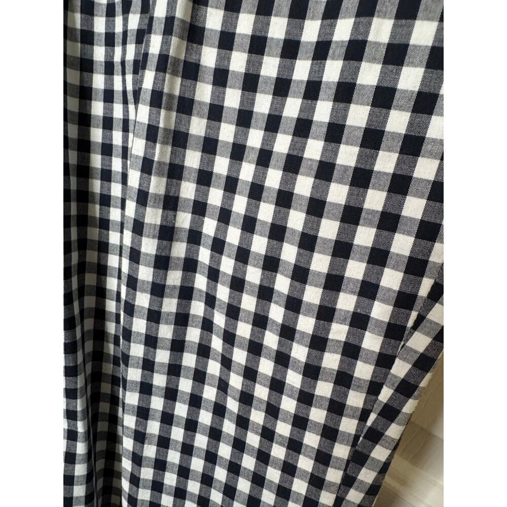 Chaps Cropped Black White Gingham Cotton Pants Preppy Summer Vacation 12 Petite - Picture 2 of 8